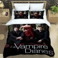 The Vampire Diaries Damon Salvatore Bedding Sets Exquisite Bed Supplies Set Duvet Cover Bed Comforter Set Bedding Birthday Gift EU Single 135x200cm