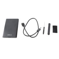2.5-Inch SATA USB 3.0 Laptop 7-9.5MM Hard Drive SSD Enclosure External Laptop Disk Case(Black) (Not Inclube Hard Disk)