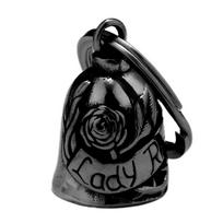 Custom Logo Stainless Steel Guardian Bells for Motorcycle Gremlin Biker Luck Charm Keyring Vintage Riding Protection Gift One Size