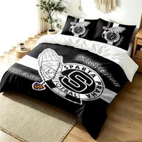 HC Sparta Praha 3 dalių patalynės komplektas Paprastas modernus patalynės komplektas Atsparus raukšlėms Minkštas audinys Visų sezonų naudojimui puiki dovana 140cmx200cm