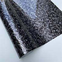Forged Carbon Fiber Vinyl Wrap Auto Motorcycle Adhesive Vinyl Air Bubble Free Silver Blue Black Forged Carbon Car Wrapping Film 20X152 CM