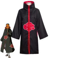 Naruto Tobi Obito Cosplay Kostiumas Akatsuki Ilgomis Rankovėmis Apsiaustas Helovino Karnavalas Juokingas Suaugusiųjų Cosplay Kostiumas as the picture-L black