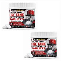 Fire Water Tank Cleaning Tablets For Rooftop Elevated Fire Tank Easy To Use Water Tank Purifier Tablets Two-bottle pack
