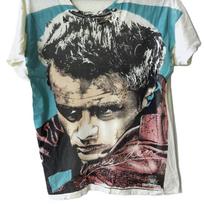 Vintage 80s JAMES DEAN BY Russ Walker Movie Film Actor t shirt 130 black