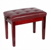 Adjustable Piano Bench Tufted with Padded Seat Comfortable gray