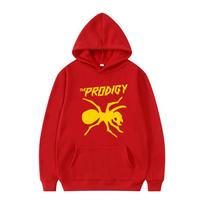 The Prodigy Sweatshirt Men Cool Pullover Winter Autumn The Prodigy Music Rock Band Hoodies Man Streetwear S red