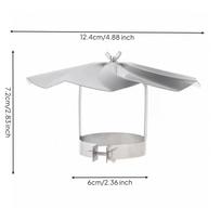 Heating Pipe Downspout Cover with Clamp | guard Flared Hood Design Stainless