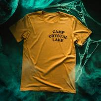Stovyklos Crystal Lake vadovo unisex marškinėliai S orange