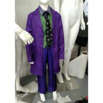 Dark Knight Joker Costume Heath Ledger Cosplay Outfit Halloween Party Roleplay Suit XL gray