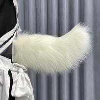 Judantis Uodegos Cosplay Uodega Realistiškas Plaukuotas Reguliuojama Katės Uodega Elektrinė Plaukuota Uodega Vaikų Šalis white