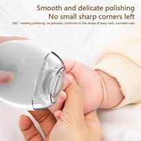 Electric Baby Nail Trimmer & Safe Nail File with LED Light | Gentle Nail Clipper & Polisher for Newborns, Infants, Toddlers & Kids | Fingernail & To beige