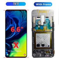 6.66  AMOLED Display For Samsung Galaxy A80 LCD Display Touch Screen Digitizer Assembly For Samsung A80 Screen Replacement Parts TFT With Frame