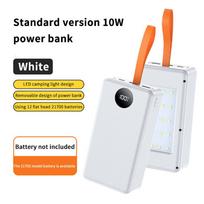 12*21700 Battery Holder 10W 22.5W Fast Charging 15W Wireless Charging Diy Power Case Dual Usb Type C Charge Box With Led Light A2