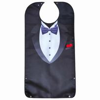 Washable Business Suit Gentleman Adult Bib Soft Clothing Protectors for Elderly  Elderly Care Style 10