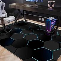 VIKAMA Gaming Chair Mat Soundproofing Floor Protector Office Desk Chair Mat Living Room Bedroom Study Decorative Rug 80X120CM(2.6X3.9FT