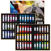 LIGHTWISH Soft Pastels Set 24/72 Colors Non-Toxic Vibrant Drawing Pastel Sticks for Art Sketching Painting