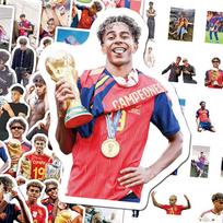 Lamine Yamal 27 Jersey Stickers 120pcs