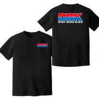 Dirt Bike Kidz Logo T-Shirt, Motocross Racing Graphic Tee, Off Road Rider Shirt 100 black