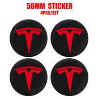 56mm Automobilio rato centrinės stebulės dangtelio lipduko logotipas Dangtelio priedai Tesla Model 3 Model S X Model Y Roadster SpaceX Cybertruck