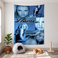 Britney Spears (1) Customizable name decorative wall tapestry ideal choice for wall decor in bedrooms living rooms dorms and home 150cmx200cm