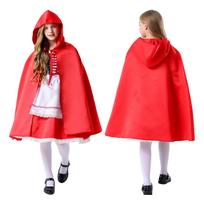 Children's Little Red Riding Hood and the Big Bad Wolf costumes, parent-child fairy tale role-playing, kindergarten play costumes L red