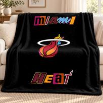 Miami Heat blanket Flannel Blanket Soft Cozy Plush Throw for Sofa Bed Lightweight Home Decoration Outdoor camping 100cmx150cm