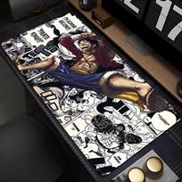 Mouse Pad  one piece luffy Anime Gaming Accessories Large Carpet Gamer PC Computer Keyboard Pad Rubber Desk Mat Mausepad 30x80x0.2cm gray