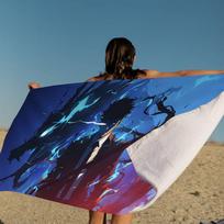 S-Solo-Leveling Dark-Power-Fantasy Microfiber Printed Beach Towel Mountain Climbing Yoga Beach Swimming Running Soft Towel 30x30cm