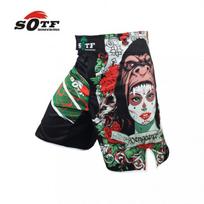 Mens MMA Shorts Muay Thai Boxing Training Gym Combat Sports Workout Athletic Pants XXXL