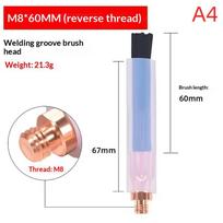 1Pcs Carbon Fiber Welding Brush M6/M8/M10 Pickling Brush Weld Cleaning Tool For Stainless Steel Rust Removal A4