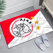 Ajax FC Design Area Rug - Non-Slip, Soft & Cozy Floor Mat for Living Room, Bedroom, Office - Indoor/Outdoor Decorative Carpet 60cmx90cm