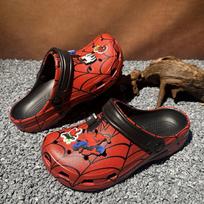 Cool Cartoon Graffiti Clogs – Unisex Couple Beach Sandals, Soft Sole Breathable Hollow Shoes XL black