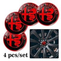 4 vnt. Automobilio emblema Ratlankio centrinio dangtelio lipdukas Ratlankio ženklelio dangtelis Alfa Romeo GT 147 159 166 156 4C Spider Giulia Giulietta Tonale