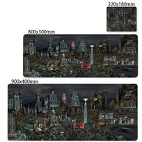 Heroes of Might and Magic 3 Map Art Mouse Pad XXL Rubber Non-slip Mousepad Keyboard Pads Gaming Accessories Mouse Mat 900x400mm Small siz180x220x2mm black