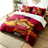A.S Roma 3pc Duvet Cover Set Simple Modern Bedding Set Wrinkle Resistant Soft Fabric All Season Use a perfect gift 135cmx200cm orange