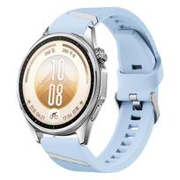 Silicone Watch Strap for Huawei Watch GT7 Pro/GT6 Pro, 22mm Quick-Release Sports Replacement Strap Light blue gray