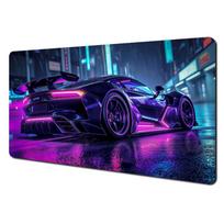 Neonstyle cool sports car Mouse Pad Desk Mat with Stitched Edges nonSlip rubber base pc accessories Gaming mat Extended pad 30x80x0.2cm blue