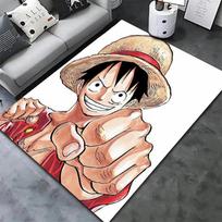 One Piece Monkey D Luffy Carpet Rug For Living Room Bedroom Home Sofa Decoration Kids Play Nonslip Floor Mat 40x60cm( 15x23in ) black