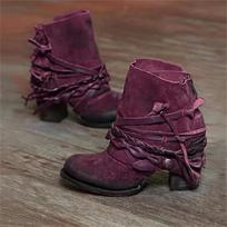 Wind, Winter Fashion High Heel Round Head Fleece Back Zipper Boots 42