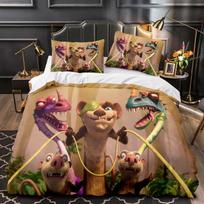 Ice Age Duvet Cover Pillowcase Animation Bedding Set Adult Boy Girl Bedroom Decoration Children Gift Single Double Large Size 135x200cm