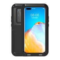Original Love Mei Cases For Huawei P60 Art P50 P40 P30 Pro Lite Metal Aluminum Armor Shockproof Heavy Duty Case Protective Cover With Retail Package&Huawei P60 Art