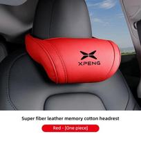 Leather Car Seat Headrest Memory Foam Comfort Neck Pillow For Xiaopeng Xpeng G9 G6 G3 P7 P7i P5 X7 X9 Auto Interior raudona
