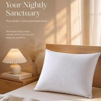 Natural Duck Feather Pillow Ultrasonic Overlock Multiple Sizes 45x45 to 40x60cm Soft Bedding 45x45cm