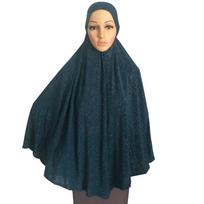H051 latest big size glitter muslim hijab scarf pray hijab women headwrap can cover bust to waist turban caps bonnet black