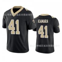 NFL Football Jersey New Orleans Saints 41 Kamara Mens Sports Shirt Black XXXL
