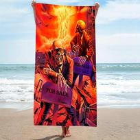 1pc Metal Band M-Megadeth Beach Towel Microfiber Quick Dry Gothic Horror Bath Towel For Pool Beach Travel Horror Art Fans Gift 40CMX60CM black
