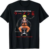 Unisex T-shirt Naruto Shippuden Ichiraku Ramen Shop T-Shirt XXXL black