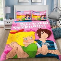 Cartoon 3D Bibi Blocksberg girls Duvet Cover Pillowcase Bedding Set Bedroom Decora Twin Full Queen Size boy adults Room gift 135x200cm (3pcs) yellow
