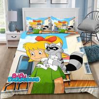 Cartoon 3D Bibi Blocksberg girls Duvet Cover Pillowcase Bedding Set Bedroom Decora Twin Full Queen Size boy adults Room gift 135x200cm (3pcs)