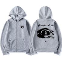 Singer Joji Glimpse of Us Zipper Hoodie Male Hip Hop Sweatshirt Man Fleece Cotton Streetwear Men Women Oversized Zip Up Jacket XL white